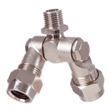 Portaboquillas Articulado Doble - Latón