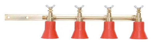 Columnas Con Pulverizador Regulable 4 Salidas Latón