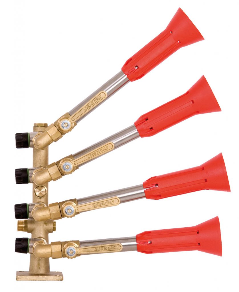 Columna Pulverizadora 4 Salidas ,Pulverizador Regulable Con Palanca y Modulo Antigota