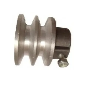 Polea Motor Eje 15 Mm Con 2 Canales Diam 62 Mm