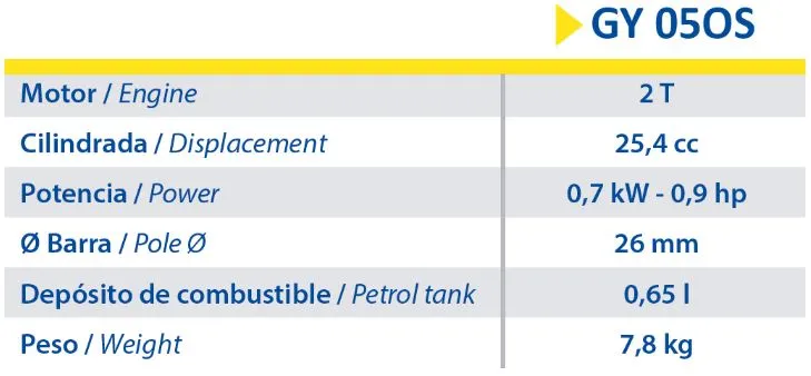 Peine Vareador Goodyear Gy 05mc Gasolina 25.4cc - Imagen 4