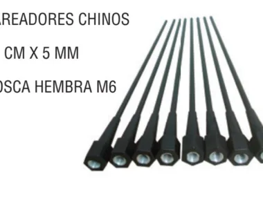 Varilla Fibra Carbono 38 Cm X 5 Mm (Unidad)
