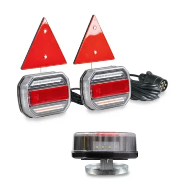 kit señalización secuencial led  4f base magnética