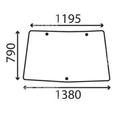 Parabrisas Fijo Tractor John Deere S/6000-6010
