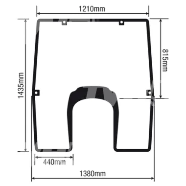 Parabrisas Fijo Tractor John Deere S/6020