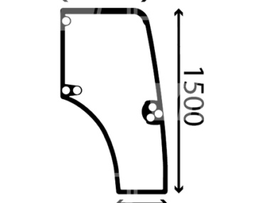 Cristal de puerta  derecha New Holland 87301767