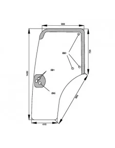 Cristales para tractores